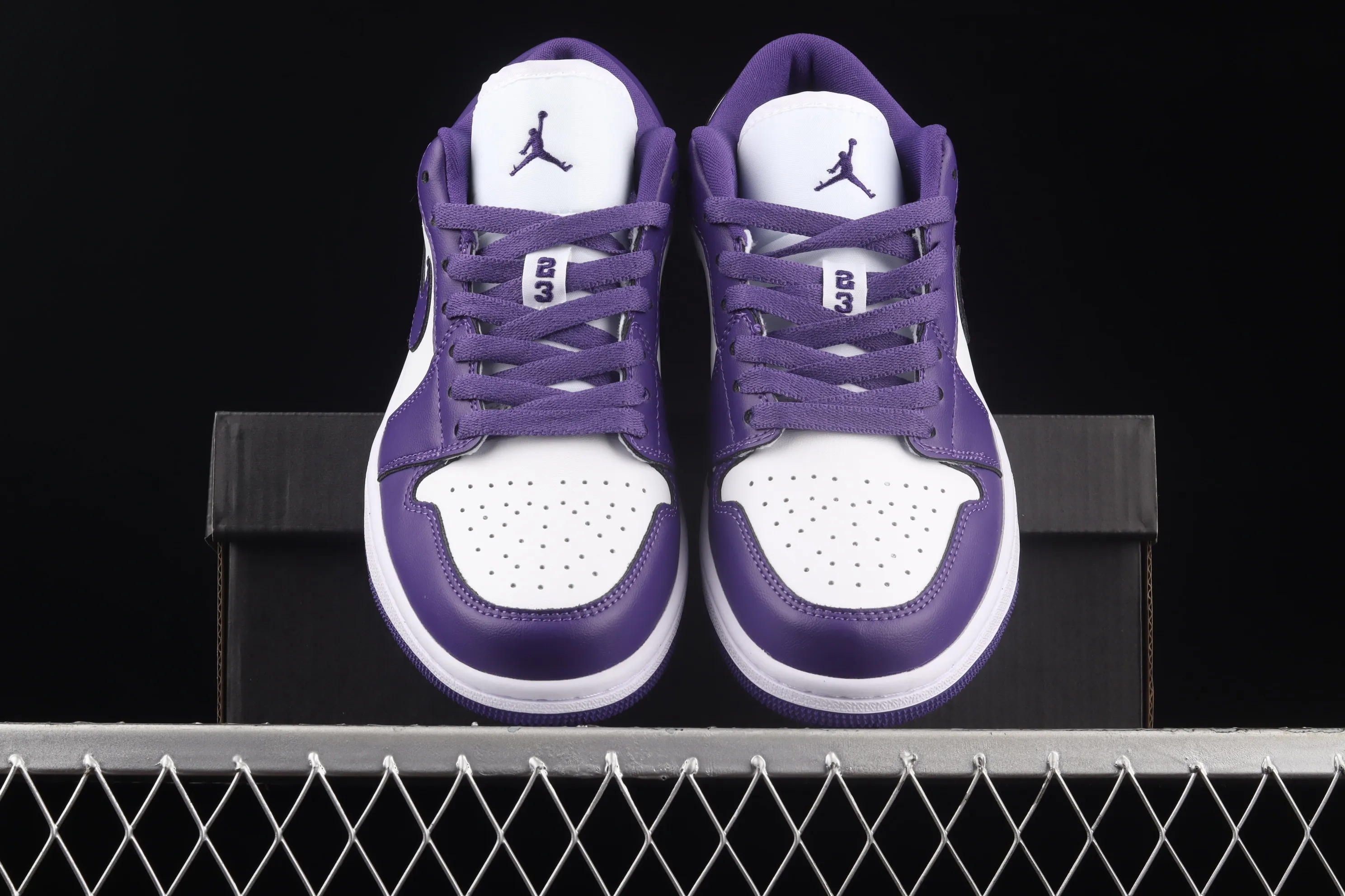 All categories Air Jordan Jordan series basketball shoes Air Jordan 1 Low Air Jordan AJ1 Low AJ1 Joe 1 white and purple low-top cultural leisure sports basketball shoes DC0774-500